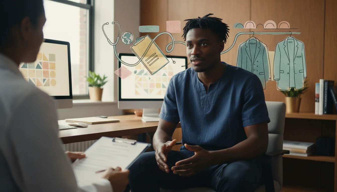 ADHD evaluation: structured diagnostic interview in progress.