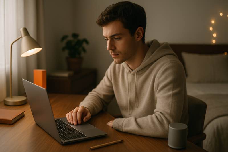 Therapy Discussion Clinician talking with adult about ADHD diagnostic process